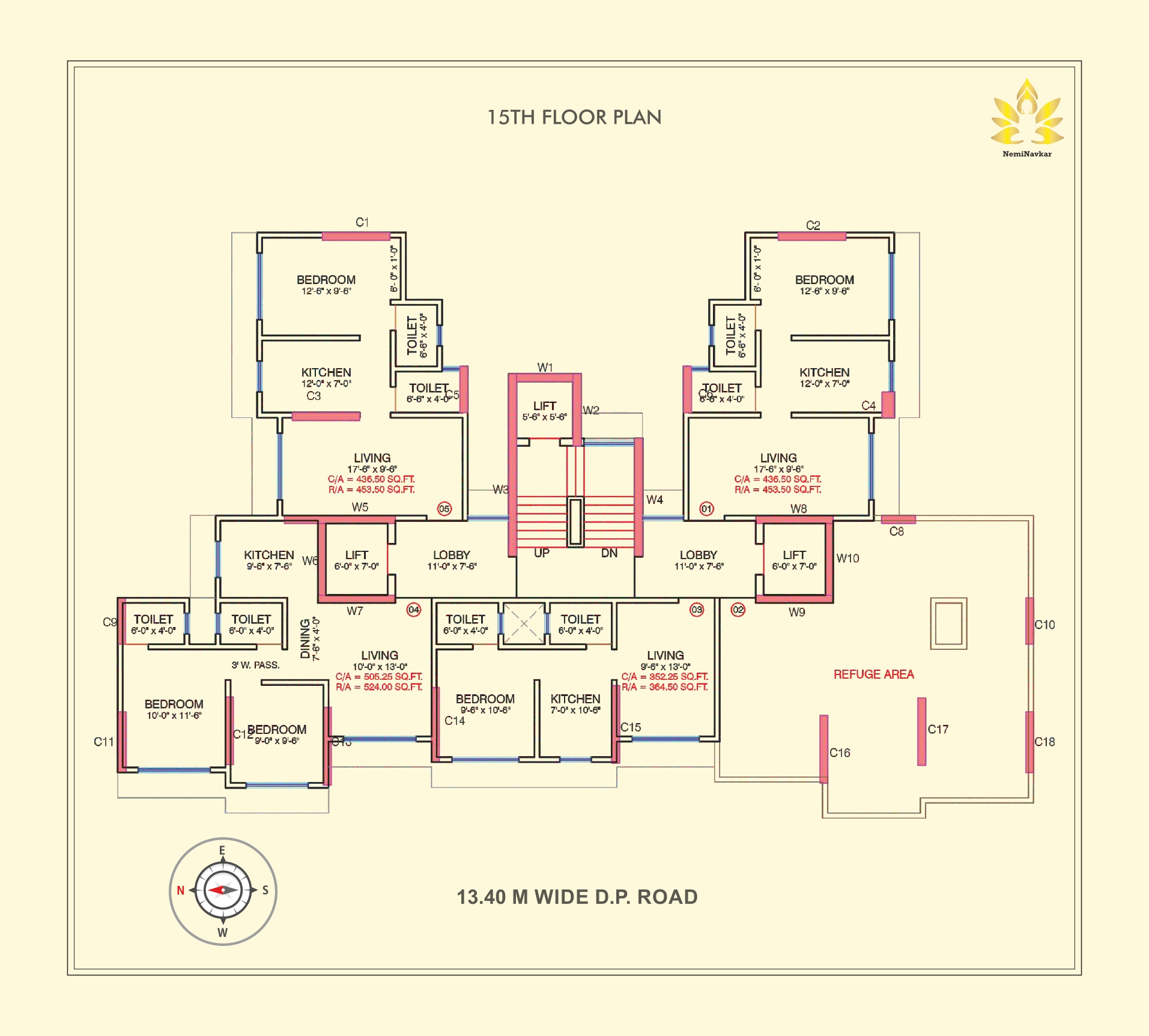 Neminavkar Dudhreshi 15th Floor Plan